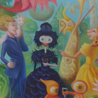 Garden Party oil on canvas 56 cm x 71 cm 