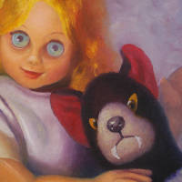 My Little Puppy oil on canvas  30 cm x 30 cm 